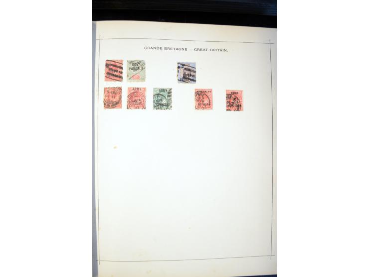 1840/1900, sehr schöne ungebrauchte und gestempelte Sammlung in zwei alten "Senf-Alben", dabei viele bessere Werte, u.a. Groß