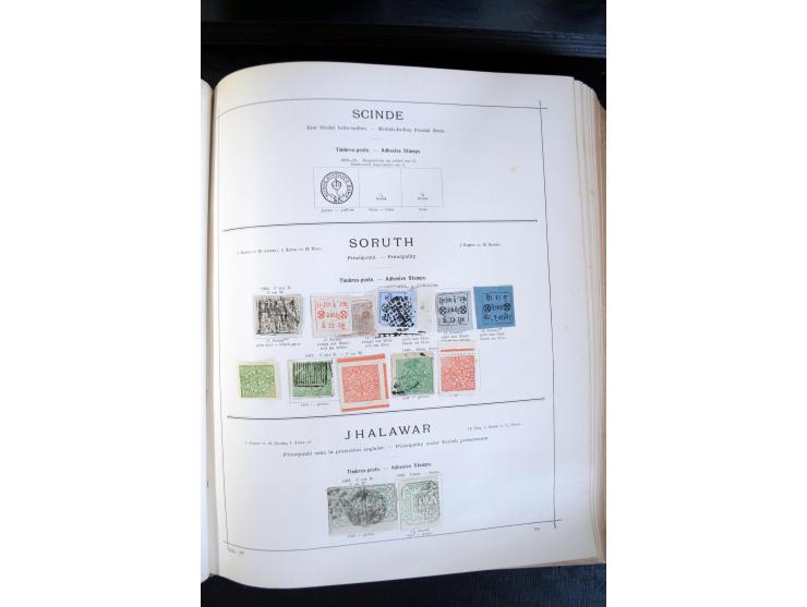 1840/1900, sehr schöne ungebrauchte und gestempelte Sammlung in zwei alten "Senf-Alben", dabei viele bessere Werte, u.a. Groß