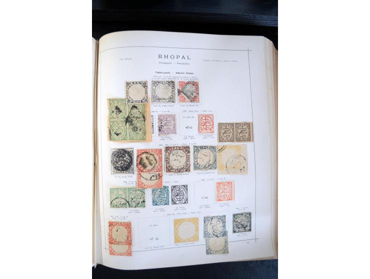 1840/1900, sehr schöne ungebrauchte und gestempelte Sammlung in zwei alten "Senf-Alben", dabei viele bessere Werte, u.a. Groß