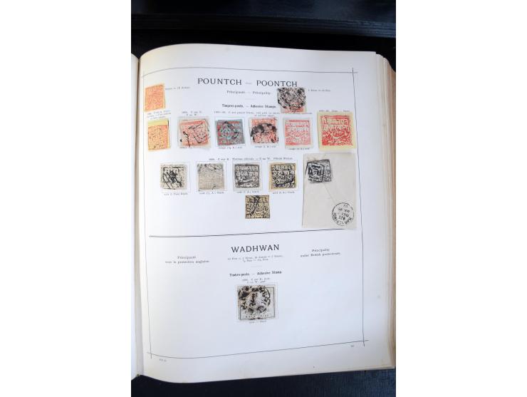1840/1900, sehr schöne ungebrauchte und gestempelte Sammlung in zwei alten "Senf-Alben", dabei viele bessere Werte, u.a. Groß