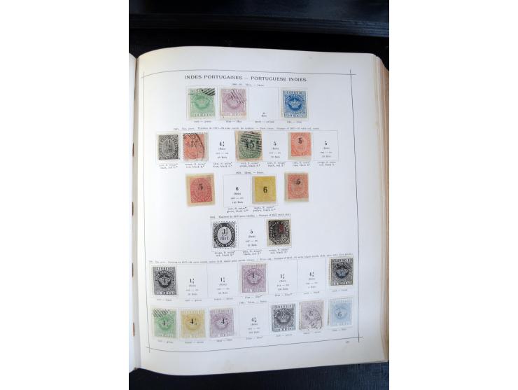 1840/1900, sehr schöne ungebrauchte und gestempelte Sammlung in zwei alten "Senf-Alben", dabei viele bessere Werte, u.a. Groß