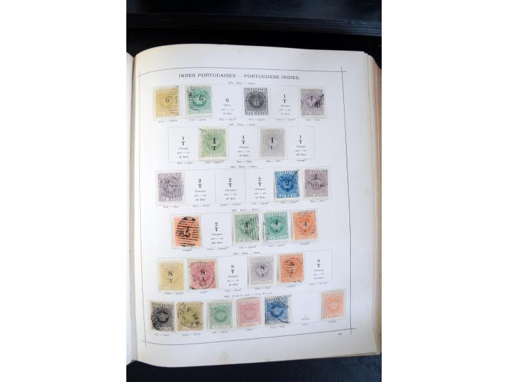 1840/1900, sehr schöne ungebrauchte und gestempelte Sammlung in zwei alten "Senf-Alben", dabei viele bessere Werte, u.a. Groß