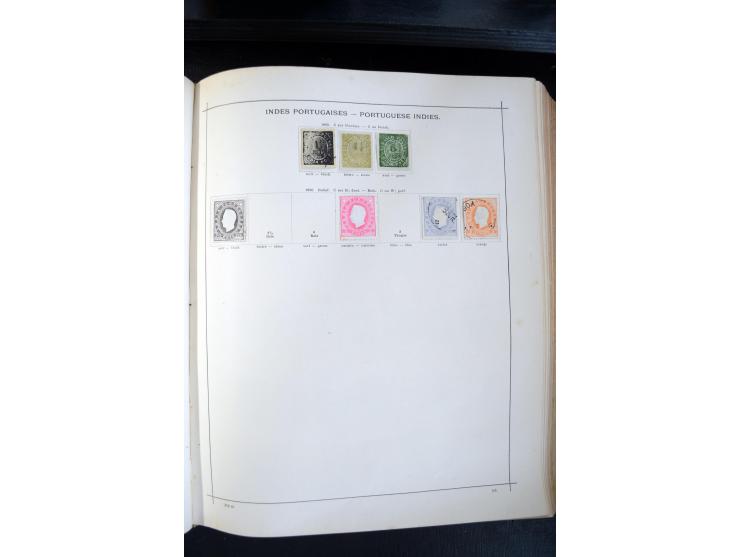 1840/1900, sehr schöne ungebrauchte und gestempelte Sammlung in zwei alten "Senf-Alben", dabei viele bessere Werte, u.a. Groß