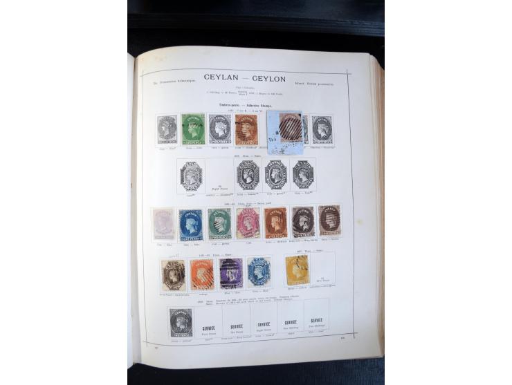 1840/1900, sehr schöne ungebrauchte und gestempelte Sammlung in zwei alten "Senf-Alben", dabei viele bessere Werte, u.a. Groß