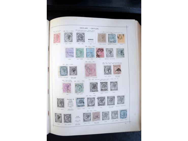 1840/1900, sehr schöne ungebrauchte und gestempelte Sammlung in zwei alten "Senf-Alben", dabei viele bessere Werte, u.a. Groß