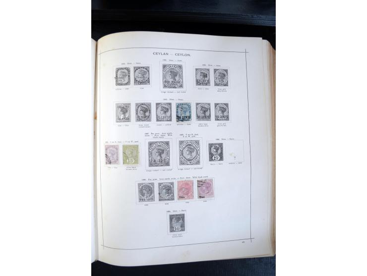 1840/1900, sehr schöne ungebrauchte und gestempelte Sammlung in zwei alten "Senf-Alben", dabei viele bessere Werte, u.a. Groß