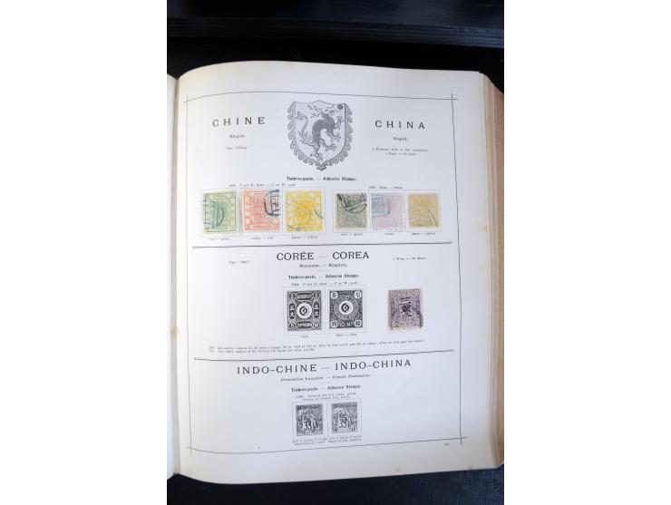 1840/1900, sehr schöne ungebrauchte und gestempelte Sammlung in zwei alten "Senf-Alben", dabei viele bessere Werte, u.a. Groß