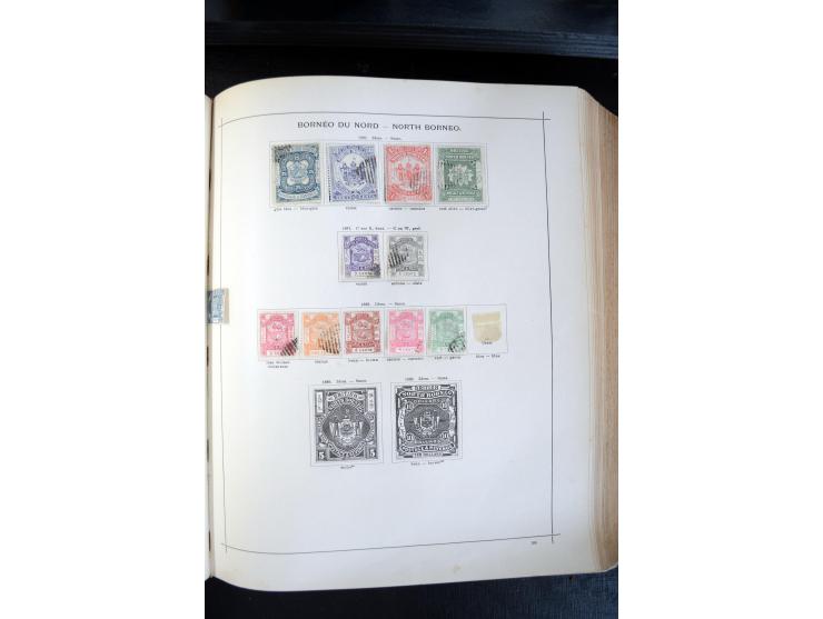 1840/1900, sehr schöne ungebrauchte und gestempelte Sammlung in zwei alten "Senf-Alben", dabei viele bessere Werte, u.a. Groß