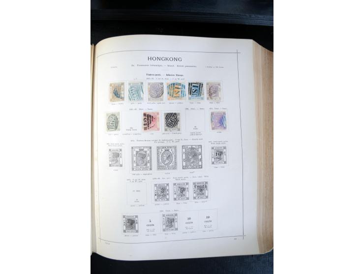 1840/1900, sehr schöne ungebrauchte und gestempelte Sammlung in zwei alten "Senf-Alben", dabei viele bessere Werte, u.a. Groß