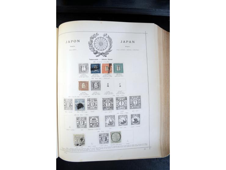 1840/1900, sehr schöne ungebrauchte und gestempelte Sammlung in zwei alten "Senf-Alben", dabei viele bessere Werte, u.a. Groß