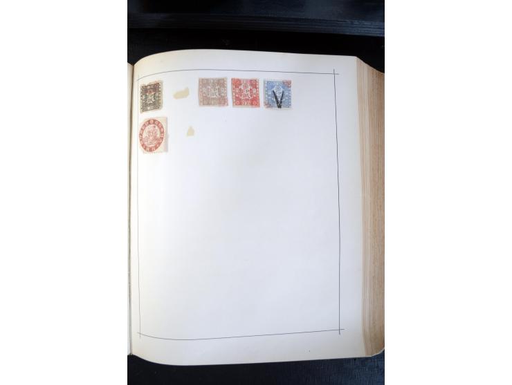 1840/1900, sehr schöne ungebrauchte und gestempelte Sammlung in zwei alten "Senf-Alben", dabei viele bessere Werte, u.a. Groß
