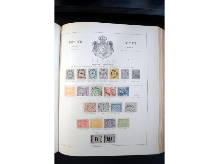 1840/1900, sehr schöne ungebrauchte und gestempelte Sammlung in zwei alten "Senf-Alben", dabei viele bessere Werte, u.a. Groß