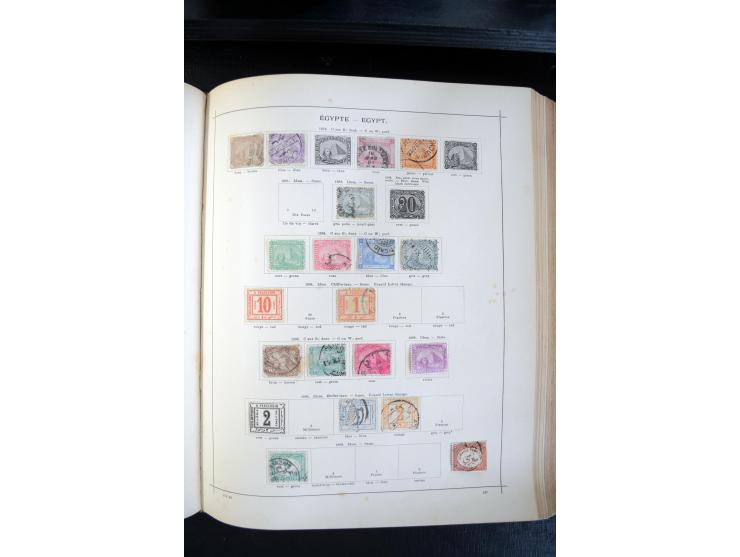 1840/1900, sehr schöne ungebrauchte und gestempelte Sammlung in zwei alten "Senf-Alben", dabei viele bessere Werte, u.a. Groß