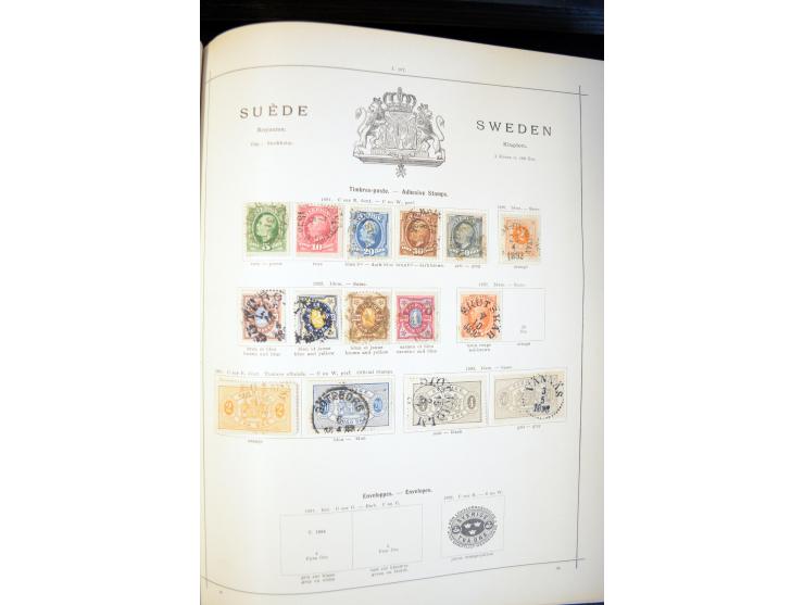 1840/1900, sehr schöne ungebrauchte und gestempelte Sammlung in zwei alten "Senf-Alben", dabei viele bessere Werte, u.a. Groß