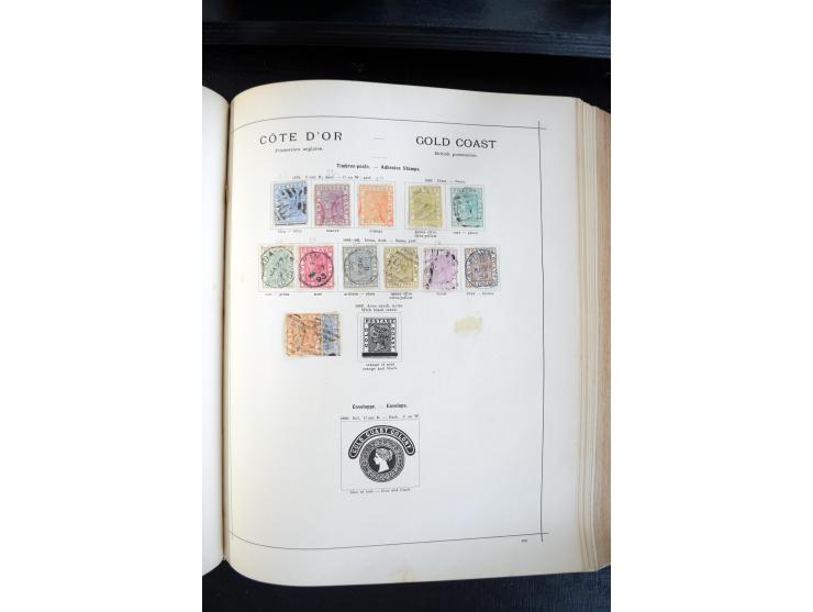 1840/1900, sehr schöne ungebrauchte und gestempelte Sammlung in zwei alten "Senf-Alben", dabei viele bessere Werte, u.a. Groß