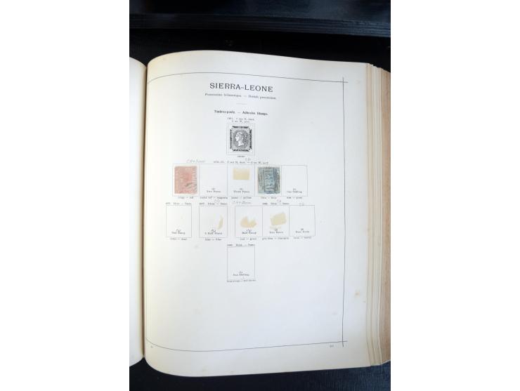 1840/1900, sehr schöne ungebrauchte und gestempelte Sammlung in zwei alten "Senf-Alben", dabei viele bessere Werte, u.a. Groß