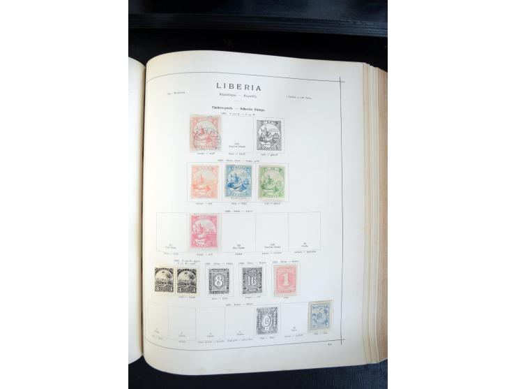 1840/1900, sehr schöne ungebrauchte und gestempelte Sammlung in zwei alten "Senf-Alben", dabei viele bessere Werte, u.a. Groß