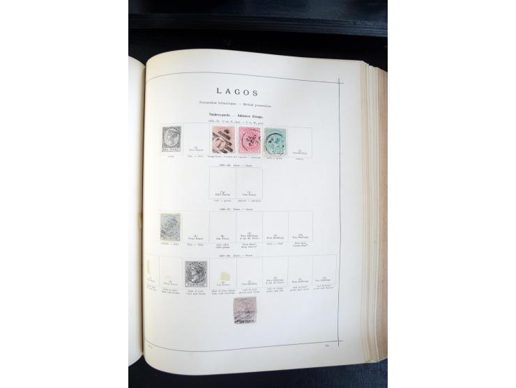 1840/1900, sehr schöne ungebrauchte und gestempelte Sammlung in zwei alten "Senf-Alben", dabei viele bessere Werte, u.a. Groß