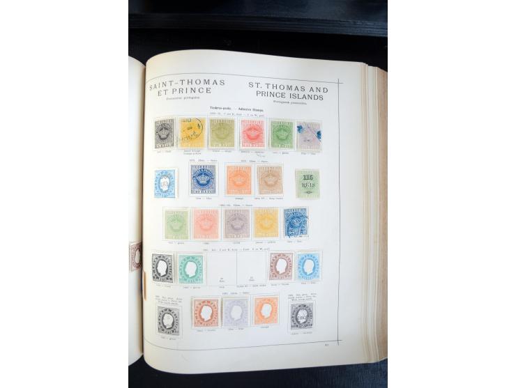 1840/1900, sehr schöne ungebrauchte und gestempelte Sammlung in zwei alten "Senf-Alben", dabei viele bessere Werte, u.a. Groß