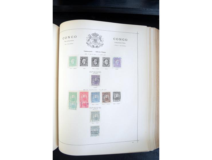 1840/1900, sehr schöne ungebrauchte und gestempelte Sammlung in zwei alten "Senf-Alben", dabei viele bessere Werte, u.a. Groß
