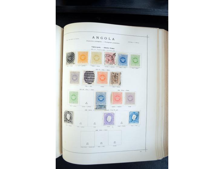1840/1900, sehr schöne ungebrauchte und gestempelte Sammlung in zwei alten "Senf-Alben", dabei viele bessere Werte, u.a. Groß