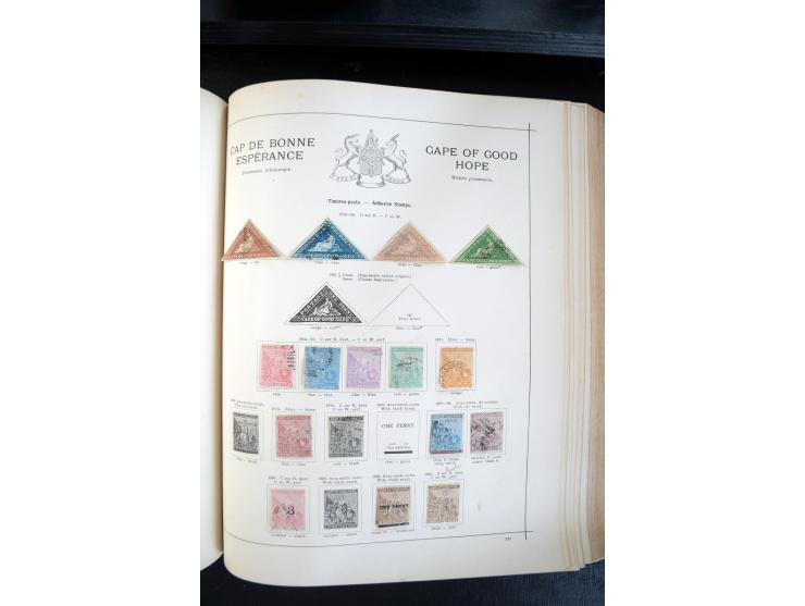 1840/1900, sehr schöne ungebrauchte und gestempelte Sammlung in zwei alten "Senf-Alben", dabei viele bessere Werte, u.a. Groß