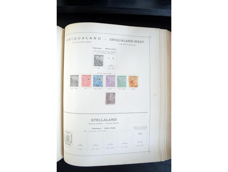 1840/1900, sehr schöne ungebrauchte und gestempelte Sammlung in zwei alten "Senf-Alben", dabei viele bessere Werte, u.a. Groß