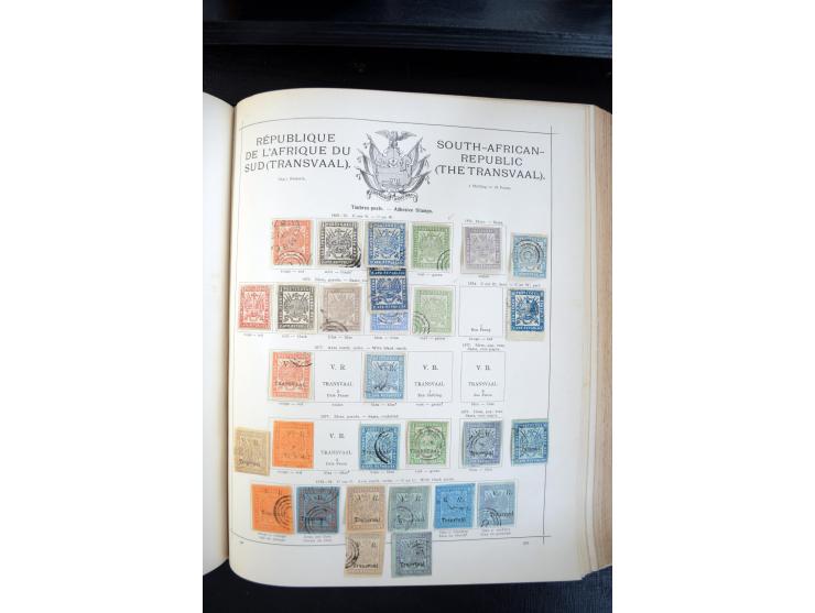 1840/1900, sehr schöne ungebrauchte und gestempelte Sammlung in zwei alten "Senf-Alben", dabei viele bessere Werte, u.a. Groß