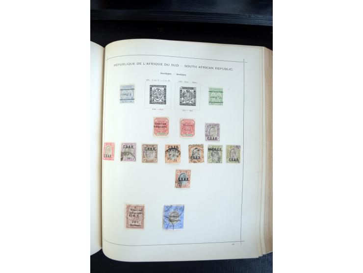 1840/1900, sehr schöne ungebrauchte und gestempelte Sammlung in zwei alten "Senf-Alben", dabei viele bessere Werte, u.a. Groß