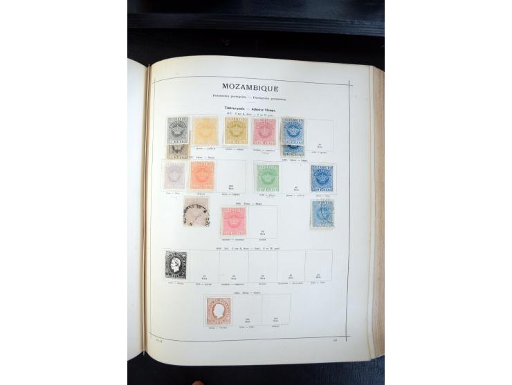 1840/1900, sehr schöne ungebrauchte und gestempelte Sammlung in zwei alten "Senf-Alben", dabei viele bessere Werte, u.a. Groß
