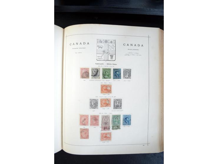 1840/1900, sehr schöne ungebrauchte und gestempelte Sammlung in zwei alten "Senf-Alben", dabei viele bessere Werte, u.a. Groß