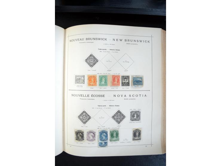 1840/1900, sehr schöne ungebrauchte und gestempelte Sammlung in zwei alten "Senf-Alben", dabei viele bessere Werte, u.a. Groß