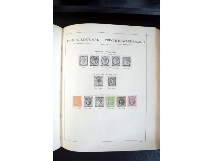 1840/1900, sehr schöne ungebrauchte und gestempelte Sammlung in zwei alten "Senf-Alben", dabei viele bessere Werte, u.a. Groß