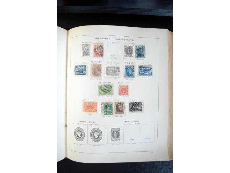 1840/1900, sehr schöne ungebrauchte und gestempelte Sammlung in zwei alten "Senf-Alben", dabei viele bessere Werte, u.a. Groß