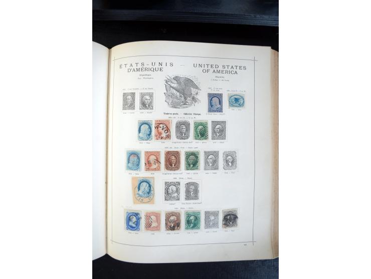 1840/1900, sehr schöne ungebrauchte und gestempelte Sammlung in zwei alten "Senf-Alben", dabei viele bessere Werte, u.a. Groß