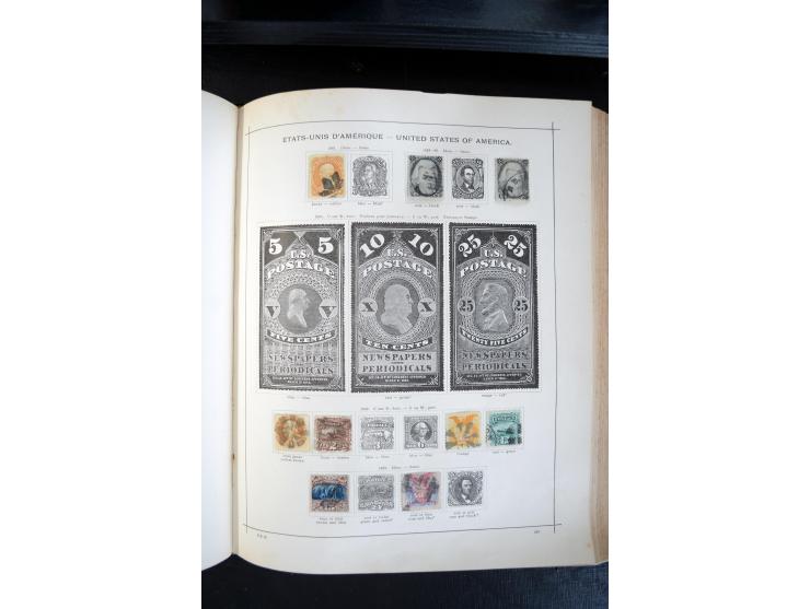 1840/1900, sehr schöne ungebrauchte und gestempelte Sammlung in zwei alten "Senf-Alben", dabei viele bessere Werte, u.a. Groß