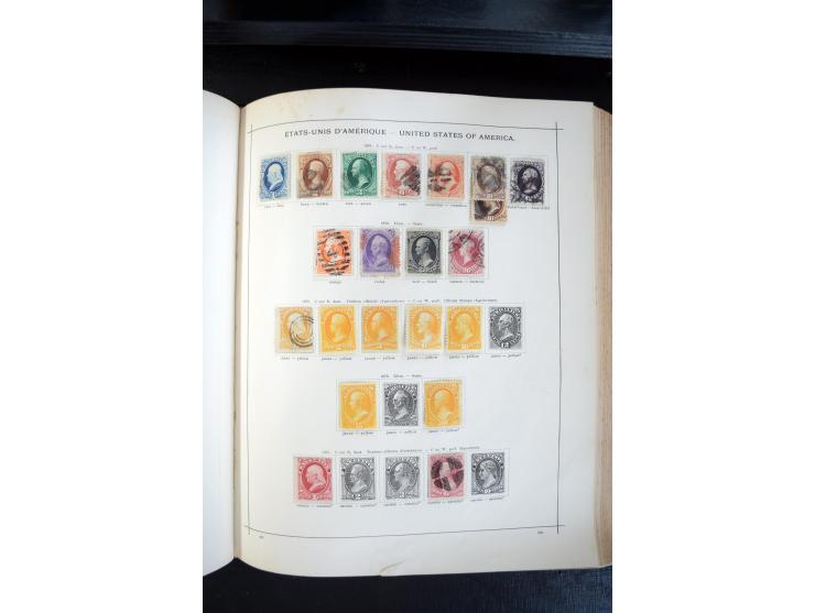 1840/1900, sehr schöne ungebrauchte und gestempelte Sammlung in zwei alten "Senf-Alben", dabei viele bessere Werte, u.a. Groß