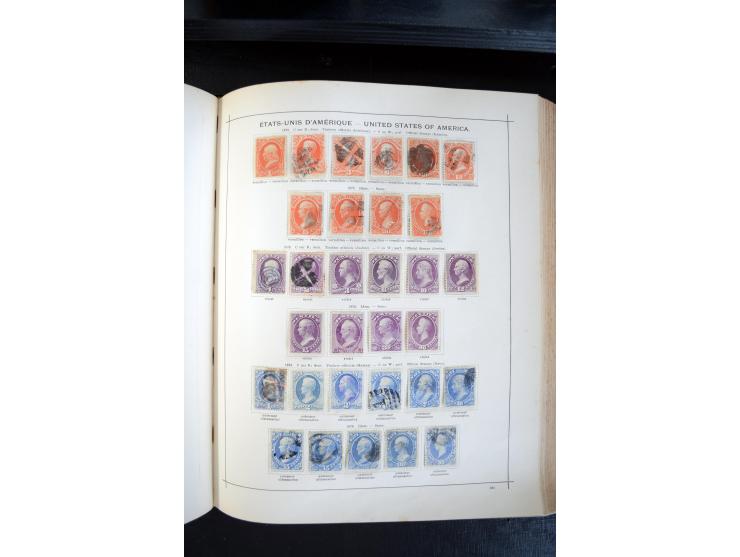 1840/1900, sehr schöne ungebrauchte und gestempelte Sammlung in zwei alten "Senf-Alben", dabei viele bessere Werte, u.a. Groß