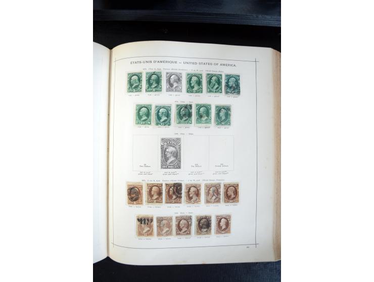 1840/1900, sehr schöne ungebrauchte und gestempelte Sammlung in zwei alten "Senf-Alben", dabei viele bessere Werte, u.a. Groß
