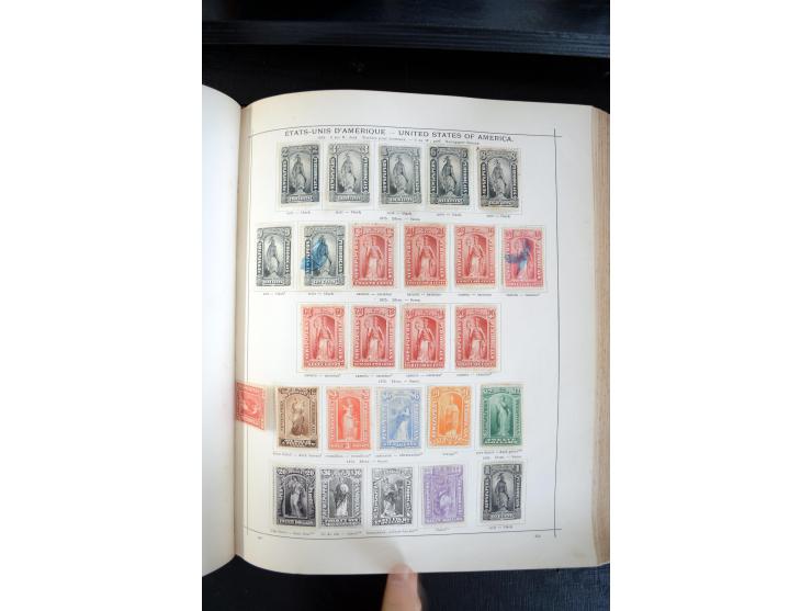 1840/1900, sehr schöne ungebrauchte und gestempelte Sammlung in zwei alten "Senf-Alben", dabei viele bessere Werte, u.a. Groß