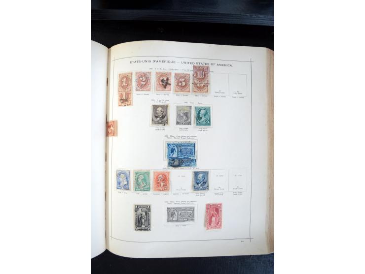 1840/1900, sehr schöne ungebrauchte und gestempelte Sammlung in zwei alten "Senf-Alben", dabei viele bessere Werte, u.a. Groß