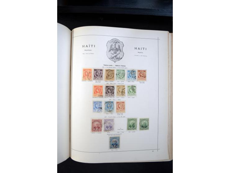 1840/1900, sehr schöne ungebrauchte und gestempelte Sammlung in zwei alten "Senf-Alben", dabei viele bessere Werte, u.a. Groß