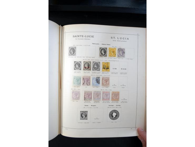 1840/1900, sehr schöne ungebrauchte und gestempelte Sammlung in zwei alten "Senf-Alben", dabei viele bessere Werte, u.a. Groß