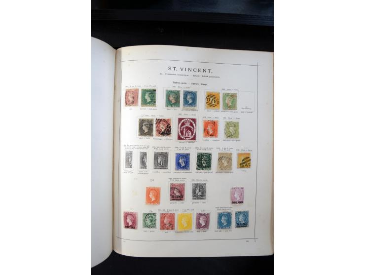 1840/1900, sehr schöne ungebrauchte und gestempelte Sammlung in zwei alten "Senf-Alben", dabei viele bessere Werte, u.a. Groß