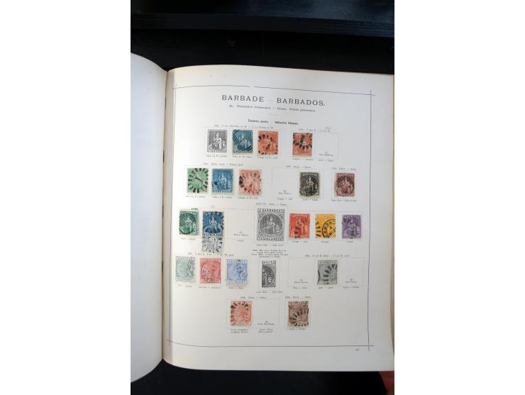 1840/1900, sehr schöne ungebrauchte und gestempelte Sammlung in zwei alten "Senf-Alben", dabei viele bessere Werte, u.a. Groß