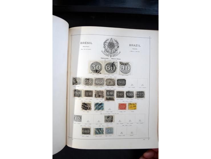 1840/1900, sehr schöne ungebrauchte und gestempelte Sammlung in zwei alten "Senf-Alben", dabei viele bessere Werte, u.a. Groß