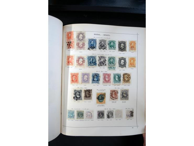 1840/1900, sehr schöne ungebrauchte und gestempelte Sammlung in zwei alten "Senf-Alben", dabei viele bessere Werte, u.a. Groß