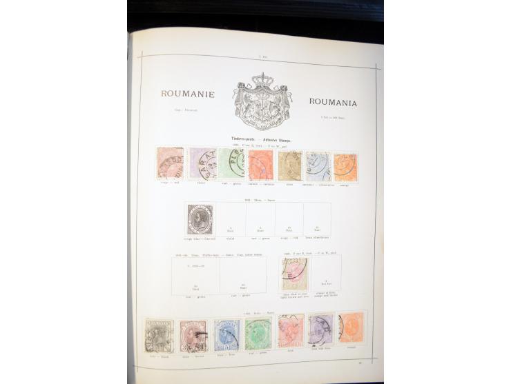 1840/1900, sehr schöne ungebrauchte und gestempelte Sammlung in zwei alten "Senf-Alben", dabei viele bessere Werte, u.a. Groß