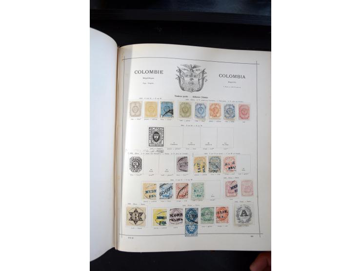 1840/1900, sehr schöne ungebrauchte und gestempelte Sammlung in zwei alten "Senf-Alben", dabei viele bessere Werte, u.a. Groß