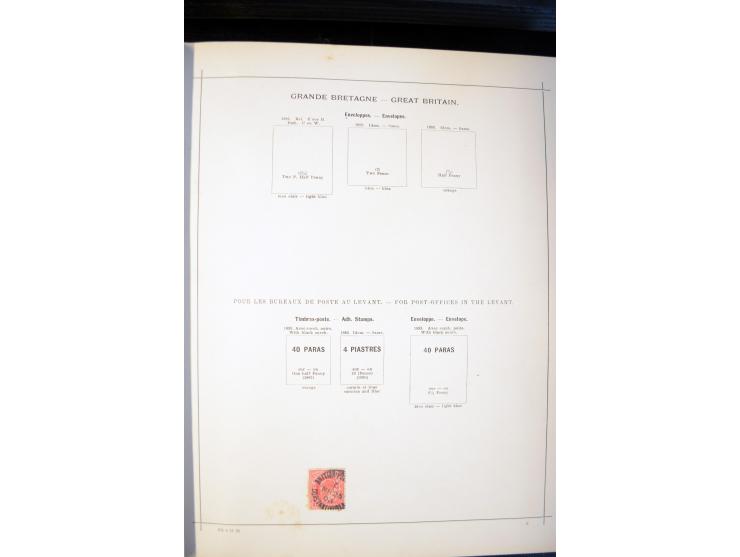 1840/1900, sehr schöne ungebrauchte und gestempelte Sammlung in zwei alten "Senf-Alben", dabei viele bessere Werte, u.a. Groß